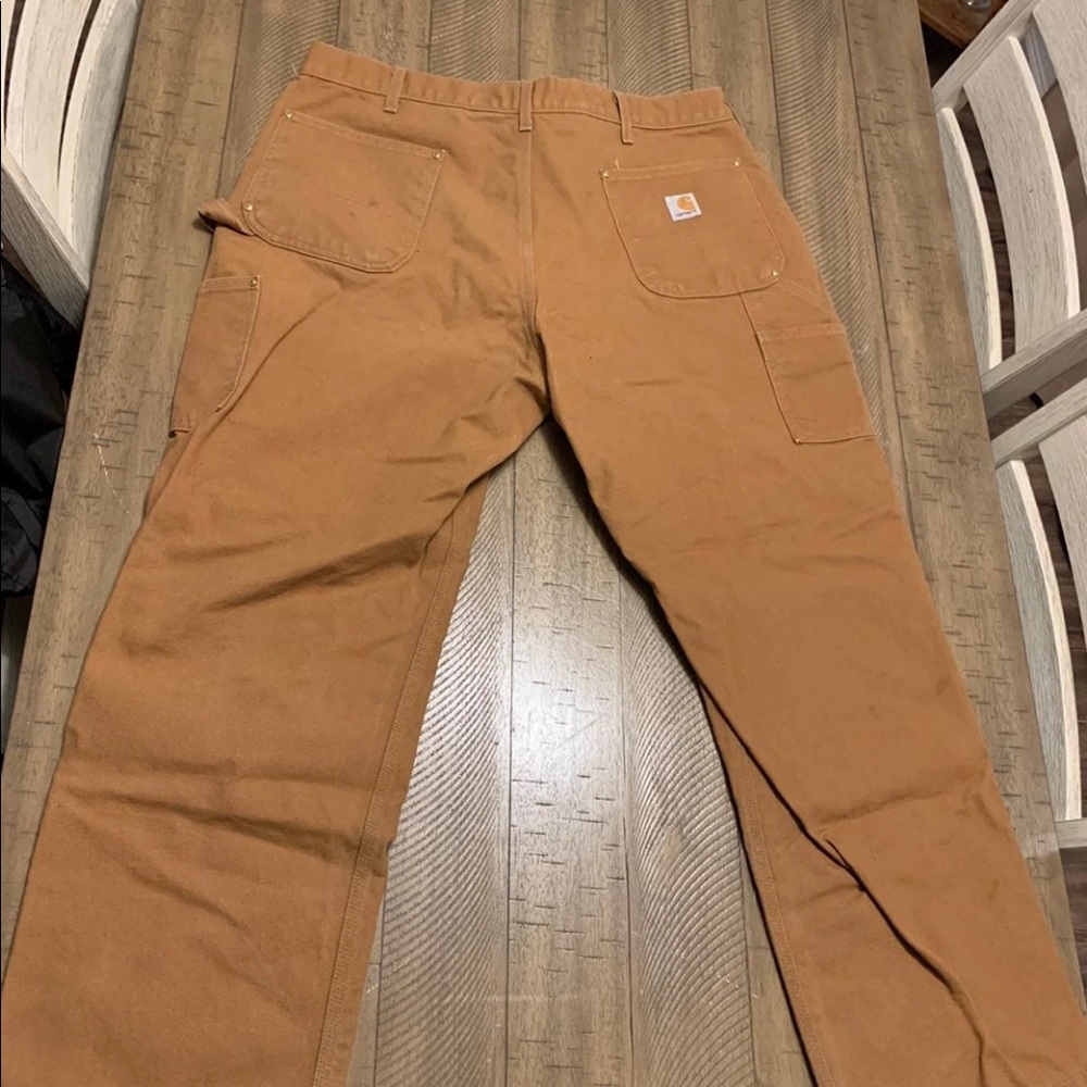 Carhartt Double Front Usa Made Work Pants. Used Light… Gem